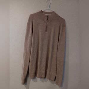 Smartwool Men's Zip Up Sweater in Tan Sz L
